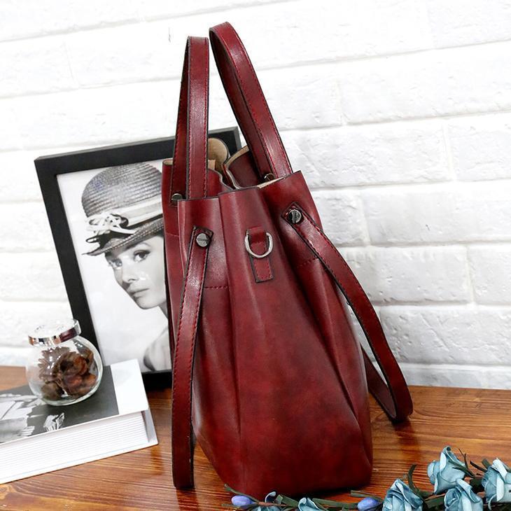LUISE™ | 4 imelist vintage ökoloogilisest nahast kottide komplekt